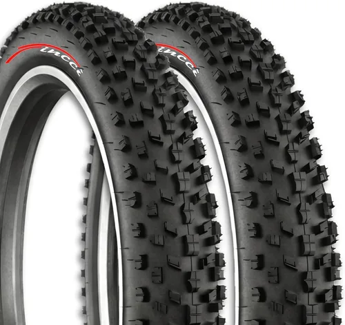 Miniatura 11 de Par de Neumáticos Fat Bike Fincci 26x4.0 - Neumáticos Plegables de 26 Pulgadas con Compuesto Resistente al Desgaste, 100-559, Neumático Grueso
