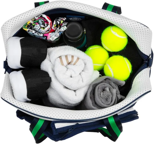 Miniatura 5 de Bolsa de tenis Hampton - Bolsa de tenis para mujer, espaciosa, construcción de calidad, diseño elegante y funcional