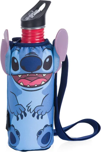Picnic TIME Disney Shorts Bottle Cooler Tote, Insulated Water Bottle Holder with Adjustable Shoulder Strap for Travel Picnic Theme Parks, Fits 20 to