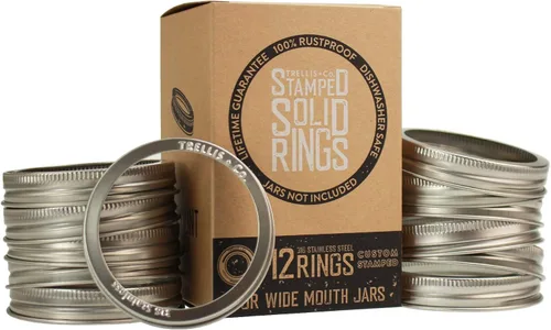 Miniatura 8 de T&Co. - Anillos de repuesto para tarros de acero inoxidable con boca ancha, Acero inoxidable