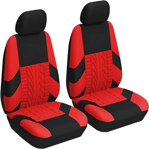 Miniatura 10 de BESULEN Fundas de asiento delantero de automóvil, 2 piezas protectores de asiento de cubo de poliéster, suaves y transpirables, cojines de asiento