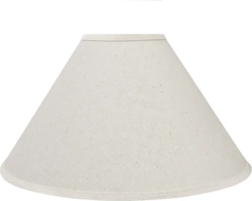Miniatura 3 de Aspen Creative 32201A tapa dura Empire araña lámpara sombra en crema, 6" superior x 19" inferior x 12" altura inclinada