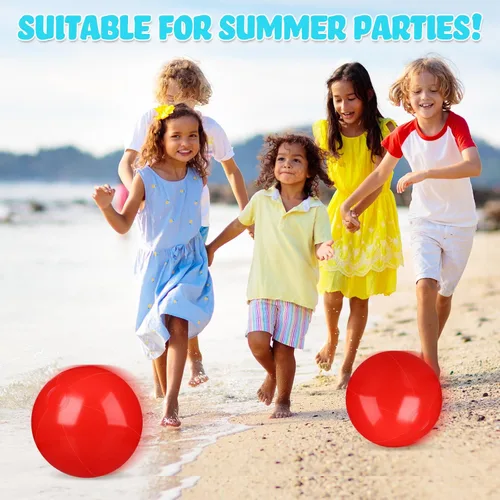 Miniatura 6 de Raiten 12 bolas de playa inflables de playa, bola inflable grande flotante para piscina, recuerdos de fiesta al aire libre, suministros de fiesta