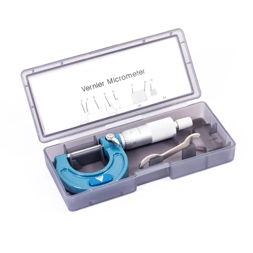 Miniatura 5 de PEC Tools Micrómetro exterior de 0-1", herramienta de medición de precisión de grado industrial, acero endurecido, micrómetro de alta precisión