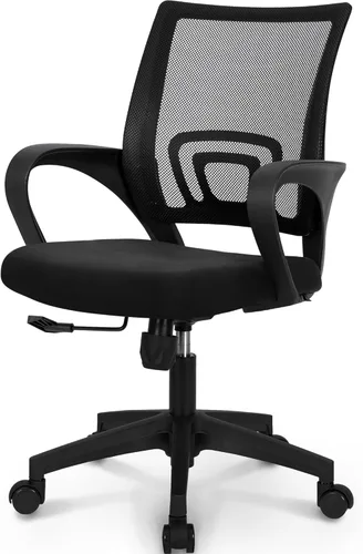 Miniatura 10 de NEO CHAIR Silla de Oficina para Escritorio de Computadora Ergonómica de Malla Gaming de Respaldo Medio con Cómodo Soporte Lumbar Altura Ajustable