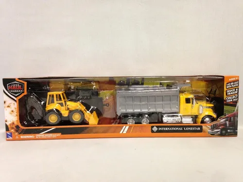 Miniatura 5 de Camión volquete Lonestar internacional a escala 1:43 con cargador de ruedas