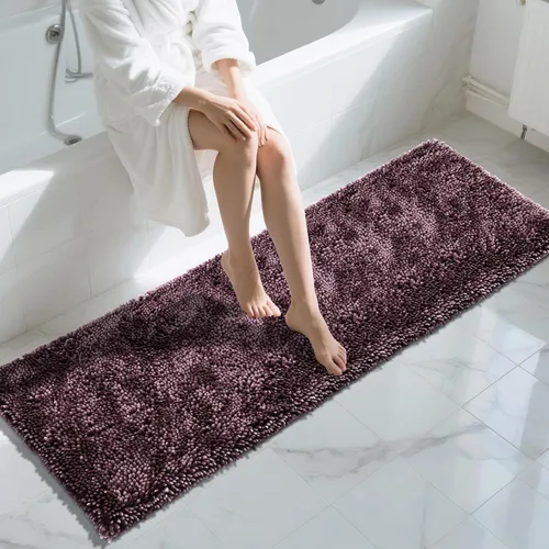 Miniatura 23 de Yimobra - Alfombra grande para baño antideslizante de 36x24 pulgadas, extra gruesa y suave, absorbente de felpilla, alfombras de baño lavables a