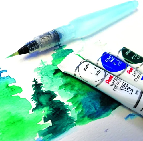 Miniatura 3 de Pentel Colores de agua para artes, colores surtidos, paquete de 18 (WFRS-18)