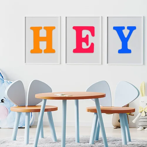Miniatura 7 de AOCEAN MAGA Letras de madera blanca de 8 pulgadas, letras de madera sin terminar para pared, letras decorativas de pie en rodajas, decoración