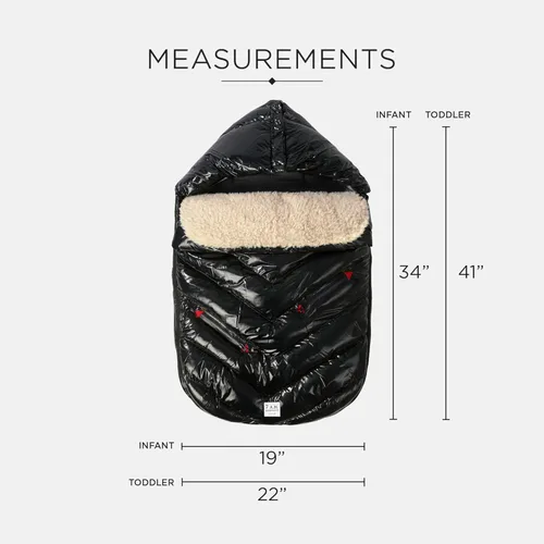 Miniatura 5 de 7AM Enfant - Saco para cochecito y asiento de automóvil, funda polar de iglú para asiento de coche y cochecito, resistente a la intemperie
