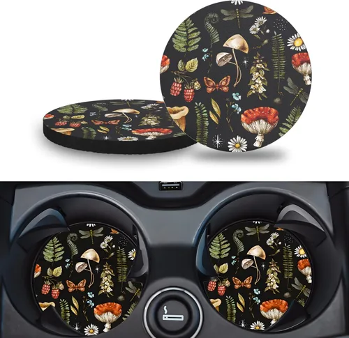 Miniatura 14 de Portavasos para automóvil, paquete de 2 – Posavasos universales antideslizantes de 2.75 pulgadas, posavasos de goma para automóvil, accesorios