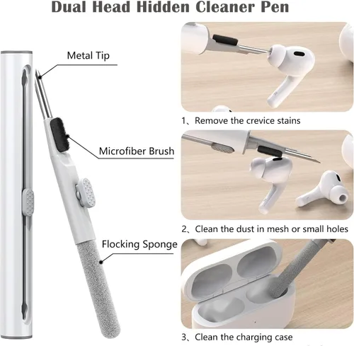 Miniatura 5 de Funda compatible con AirPods 4, funda protectora de silicona para Airpod 4 con llavero brillante, funda para auriculares inalámbricos Apple AirPods