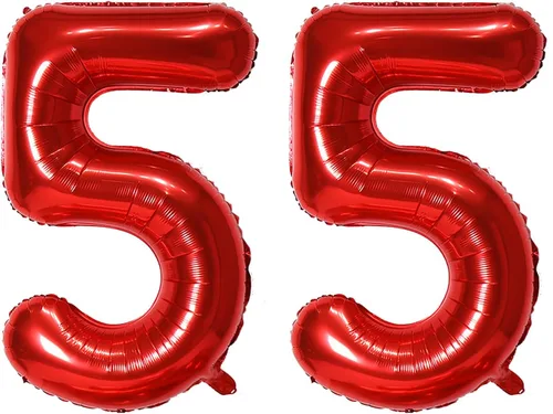 Miniatura 59 de Globo de helio rojo del número 10 de 40 pulgadas, autosellado para decoración de fiesta de cumpleaños y decoración de fiesta de aniversario (rojo 10)