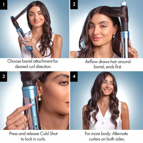 Miniatura 7 de BaBylissPRO StyleSwitch Ionic Multi-Styler, Air Styler and Hair Dryer, Lightweight Hot Air Brush with 5 Attachments, Automatic Dual Voltage