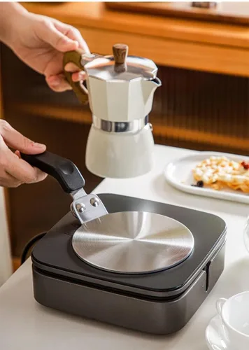 Miniatura 2 de Placa Convertidora para Placa de Inducción, Placa Adaptadora de Inducción Grourarty para Cafetera Moka, Placa Difusora de Calor para Café
