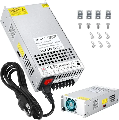 Miniatura 23 de VAYALT Fuente de alimentación de conmutación DC 12V 50A 600W, Convertidor de CA a CC de 110V/220V, Conmutación regulada universal, Fuente de 12
