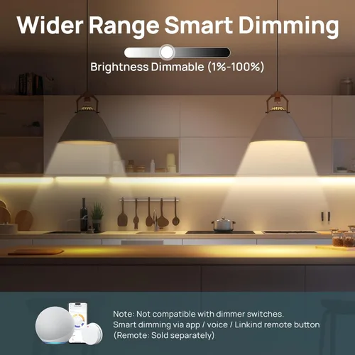 Miniatura 5 de Linkind Matter - Bombilla inteligente, bombillas de luz blanca suave a luz diurna sintonizables, bombillas inteligentes funcionan con Apple Home