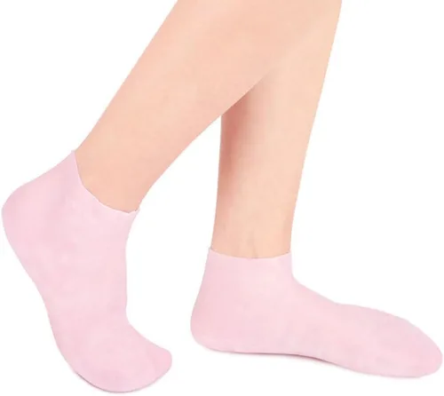 Miniatura 7 de FRCOLOR 2 pares de calcetines hidratantes exfoliantes para mujer, calcetines para botines, calcetines de niña, cubiertas de protección de pies