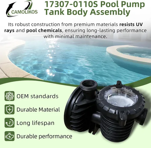 Miniatura 5 de 17307-0110S Conjunto de cuerpo de tanque de bomba de piscina se adapta a Pentair Sta-Rite IntelliPro VS 3050 Bombas Serie Max-E-Pro Conjunto