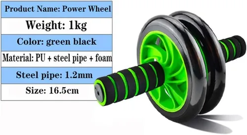 Miniatura 4 de Dos ruedas tipo rebote automático rueda abdominal movimiento abdominal rueda núcleo fuerza entrenamiento equipo de fitness y ejercicio abdominal