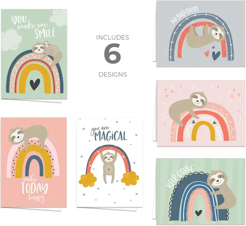 Miniatura 13 de Canopy Street Bestie Food - Tarjetas de notas / 4 5/8 pulgadas x 6 1/4 pulgadas / 12 tarjetas de felicitación ilustradas de Thinking Of