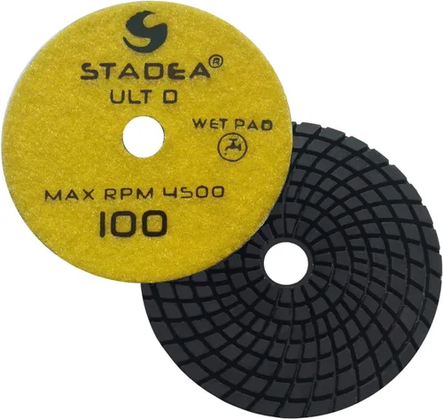 Miniatura 15 de Almohadillas de pulido de granito PPW110X 4 "arena del cojín 30 del diamante para el pulido de las piedras del cuarzo del granito