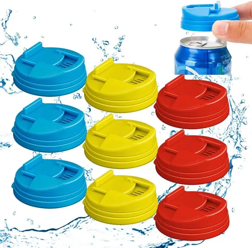 Miniatura 8 de Cubiertas para latas de refresco, cubiertas de lata de refresco mejoradas 2024 para latas de soda, cubiertas de lata de cola redondas, tapadera