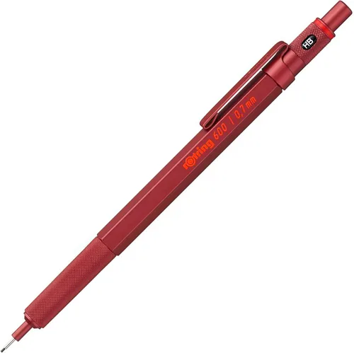 Miniatura 12 de Lápiz mecánico rotring 600 Series, 0.014 pulgadas, Cuerpo negro