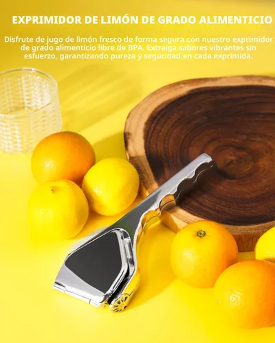Miniatura 5 de Bagrox Exprimidor de Limón, Exprimidor de Jugo de Limón de Acero Inoxidable, Exprimidor Manual para Limón, Cítricos, Lima, Naranja, Exprimidor
