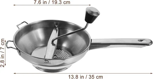 Miniatura 6 de Yardwe Molino rotatorio de la cocina del molino de alimentos del acero inoxidable para la salsa de tomate Frutas Verduras