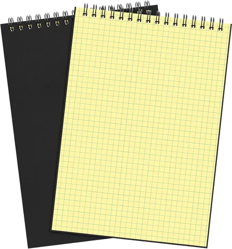 Miniatura 27 de Engrowtic Paquete de 1 bloc de notas en espiral de papel cuadriculado A5, bloc de notas encuadernado con alambre, bloc de notas de cuadrícula