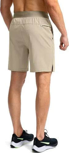 Miniatura 3 de Men's Running Shorts with Zipper Pockets 7 Inch Lightweight Quick Dry Gym Workout Athletic Shorts for Men