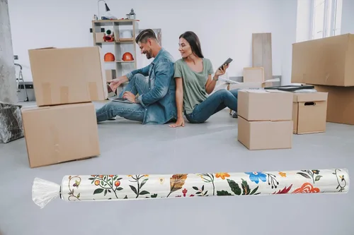 Miniatura 2 de Bolsa de almacenamiento de alfombras y lazo con cremallera, sin agujeros de ventilación, tamaño grande para alfombras de hasta 6 x 9 pies, protege