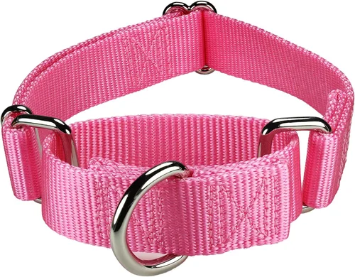 Miniatura 4 de Mikivery Martingale - Collar de nailon ajustable y de entrenamiento de seguridad, colorido y cómodo, con hebilla de metal, collares para mascotas