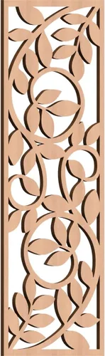 Miniatura 170 de 9 3/8"W x 24 3/8"H x 1/4"T Utica Decorativo Fretwork Madera Paneles de Pared, Abedul