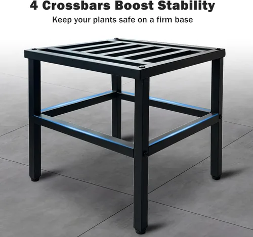 Miniatura 5 de Soporte para plantas para interiores y exteriores, soporte de metal para plantas de 13 pulgadas, soportes de pedestal de hierro forjado resistentes