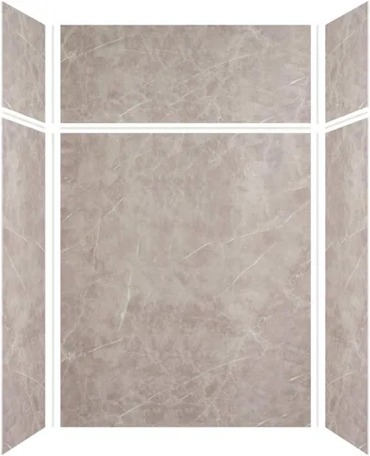 Miniatura 38 de Transolid EWKX483696-41 Expressions - Kit de pared de ducha de 6 paneles con extensión, 36 pulgadas de largo x 48 pulgadas de ancho x 96 pulgadas