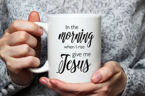 Miniatura 3 de Fonhark - In the morning when I rise give me Jesus, Give me Jesus, taza cristiana, taza de canción, taza espiritual, taza religiosa, taza de mañana