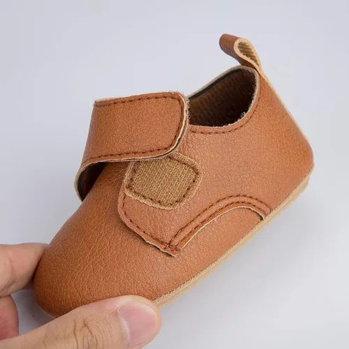 Miniatura 6 de HsdsBebe Zapatos Oxford de piel sintética con suela de goma suave, antideslizantes, para niños y niñas, para caminar, mocasines
