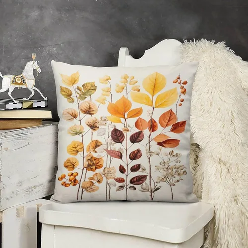 Miniatura 17 de Funda de almohada de paisaje, campo, otoño, otoño, tamaño estándar, otoño, día de Acción de Gracias, cuadrada, suave, doble cara, impresión, funda