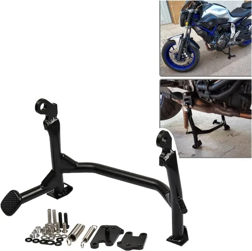Miniatura 2 de MaNboc Kickstand Central Center Parking Stand Bracket Support Holder Motorcycle Accessories Compatible with Yamaha MT-07 MT07 FZ-07 FZ07 Tracer 700