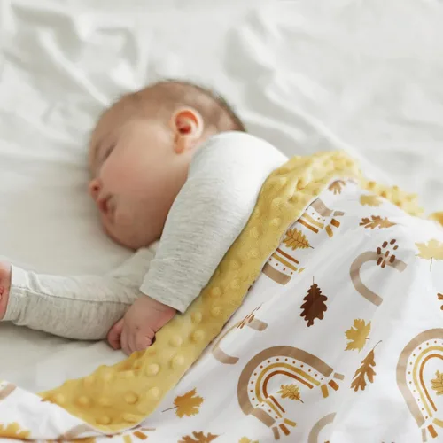 Miniatura 5 de Soarwg Kids Manta de Bebé Unisex para Recién Nacido, Mantas de Arcoíris Súper Suaves y Cómodas, para Cama de Guardería de Bebé y Niño Pequeño, Manta