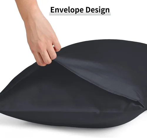 Miniatura 5 de Warmstar Juego de 2 fundas de almohada de algodón de tamaño estándar, fundas de almohada de 600 hilos de 20 x 26 pulgadas, fundas de almohada