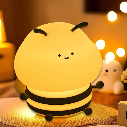 Miniatura 18 de Happy Duck Luz de noche con sombrero Regalo de cumpleaños Lámpara de silicona linda Dormitorio Luz de sueño LED Niños Linda luz nocturna Luz