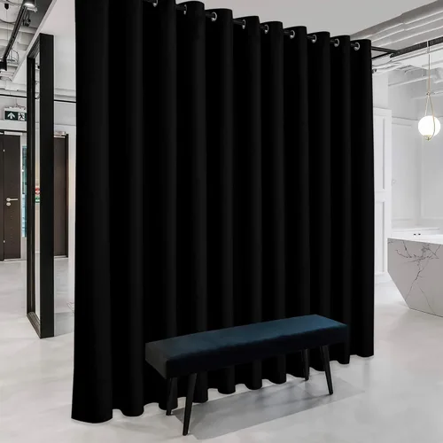 Miniatura 36 de RYB HOME - Cortinas extra largas con bloqueo de luz, persianas opacas insonorizadas para privacidad para cine en casa, oficina, fondo de patio, sala