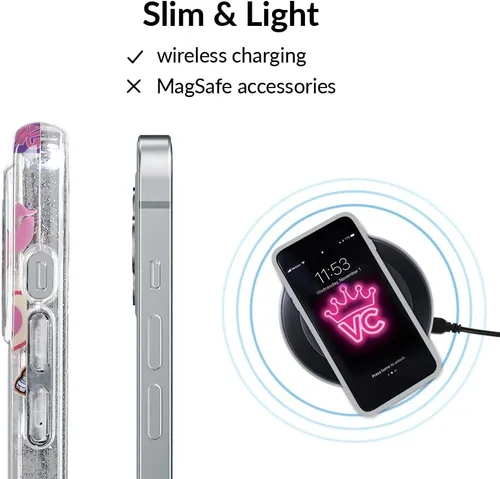 Miniatura 5 de VELVET CAVIAR Funda para iPhone 13 Pro Max, probada en caídas de 10 pies, purpurina transparente Bratz