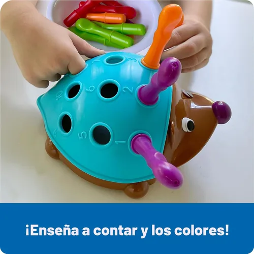 Miniatura 3 de Learning Resources Spike The Fine Motor Hedgehog - Juguetes Montessori para niños pequeños, forma de apilamiento, regalos para niños y niñas