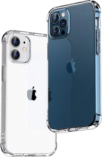 Miniatura 16 de ONES Funda transparente para iPhone 8 Plus/7 Plus, funda delgada de silicona TPU suave, funda protectora militar contra caídas para teléfono