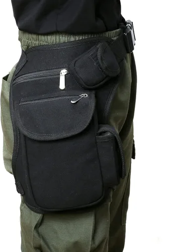 Miniatura 6 de SEALINF Riñonera de lona Riñonera Racing Drop Leg Bag Motocicleta Bolsa al aire libre