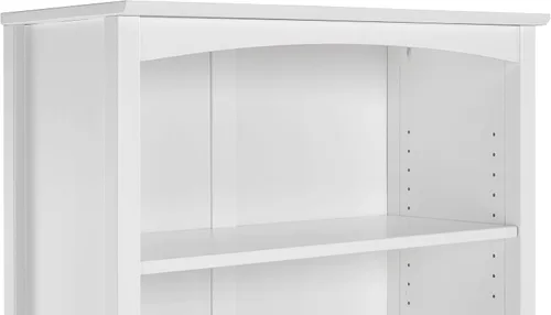 Miniatura 9 de Camaflexi Estantería estilo Shaker de 4 estantes, madera maciza, 48 pulgadas de alto, estantería ajustable, parte trasera cerrada, estantería